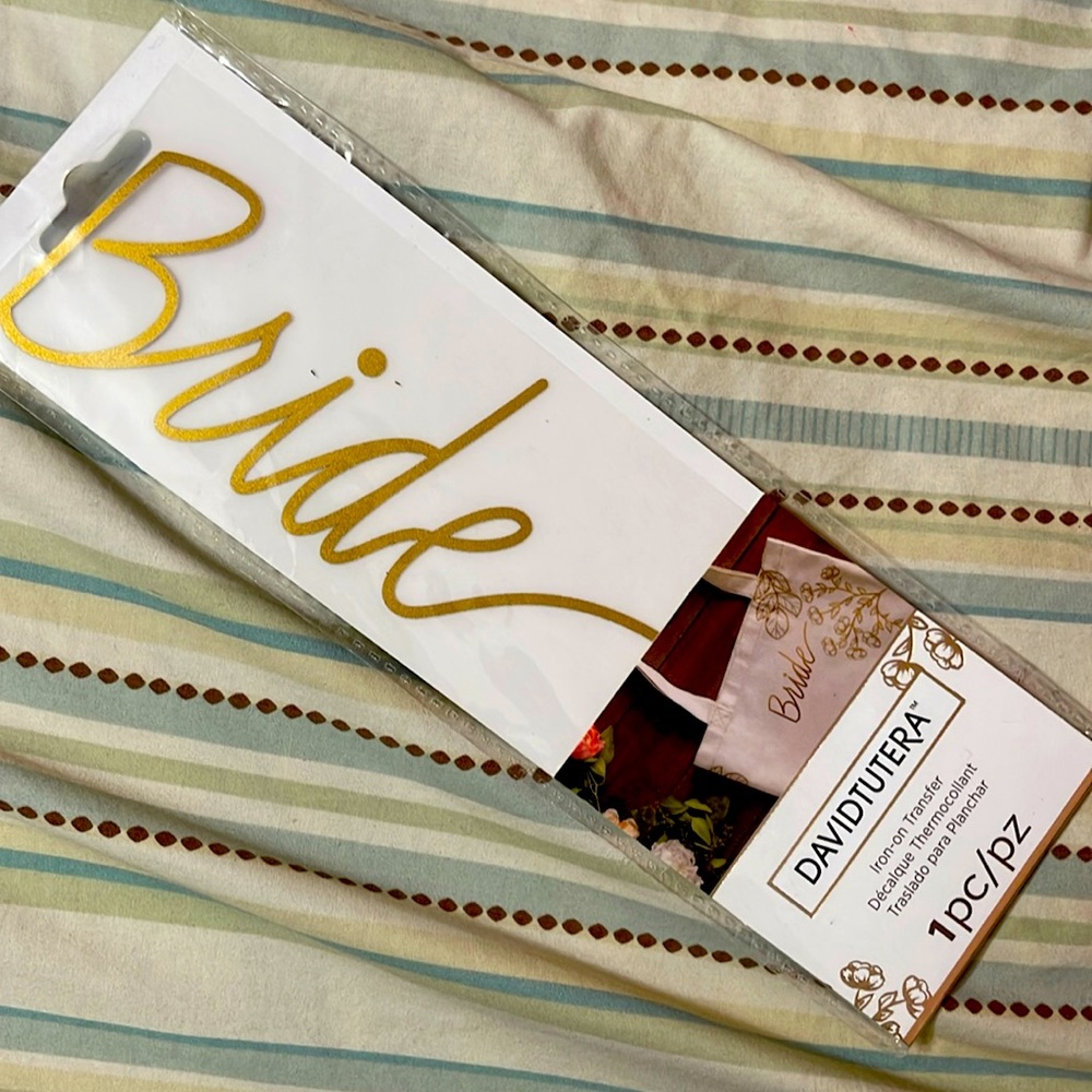 Must bundle: Bride iron on transfer